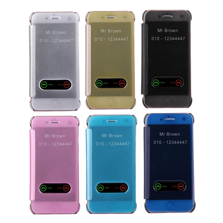 For  iPhone 8 & 7  Frosted Horizontal Flip Leather Case with Answer Slide Window