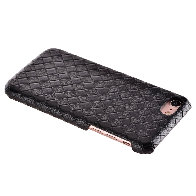 For  iPhone 8 & 7  Narrow Weave Texture PU Leather Surface Protective Case Back Cover