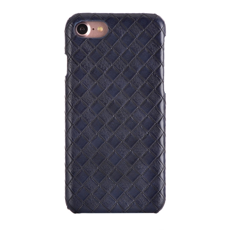 For  iPhone 8 & 7  Narrow Weave Texture PU Leather Surface Protective Case Back Cover