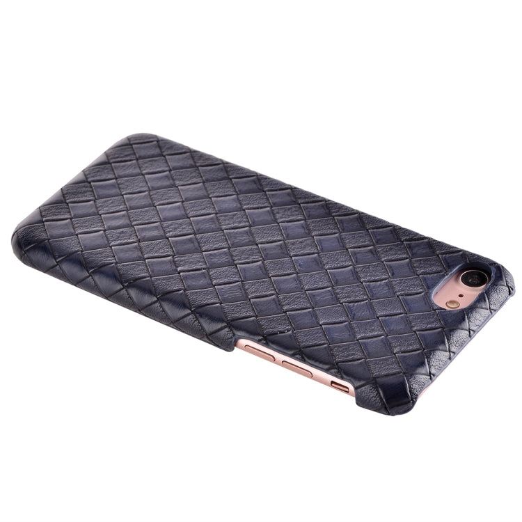 For  iPhone 8 & 7  Narrow Weave Texture PU Leather Surface Protective Case Back Cover