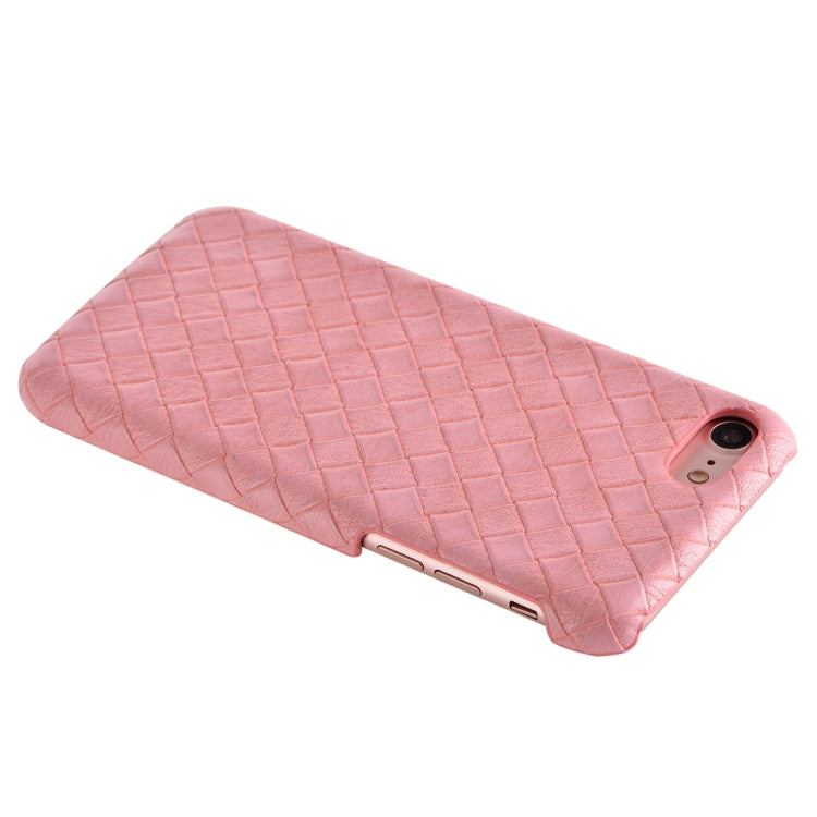 For  iPhone 8 & 7  Narrow Weave Texture PU Leather Surface Protective Case Back Cover
