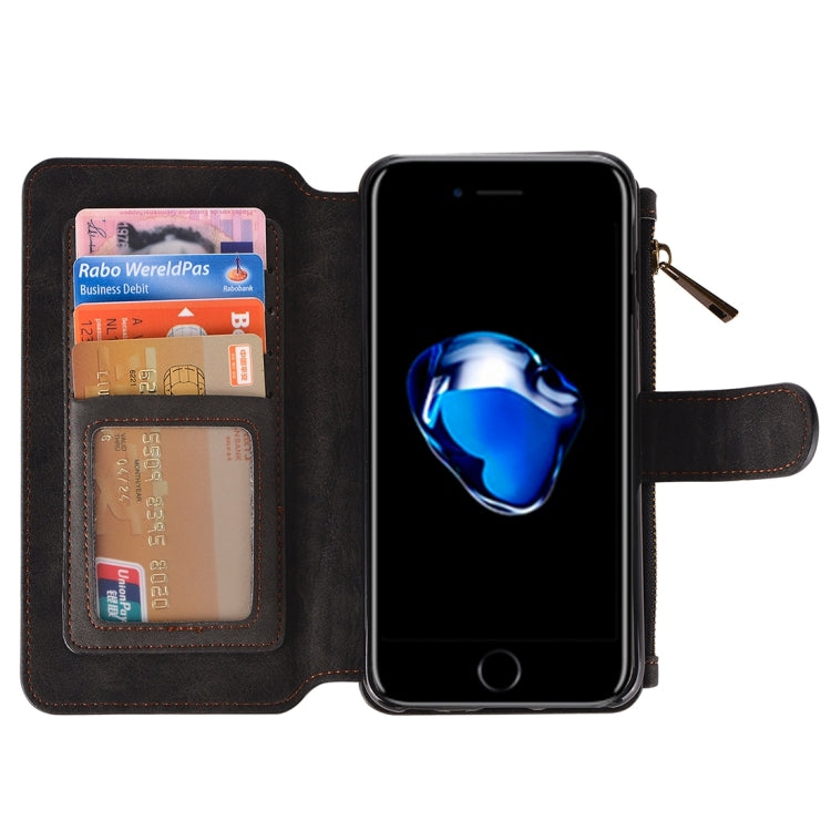 For  iPhone 8 & 7  Wallet Style Horizontal Flip Leather Case with Crad Slots & Wallet & Photo Frame