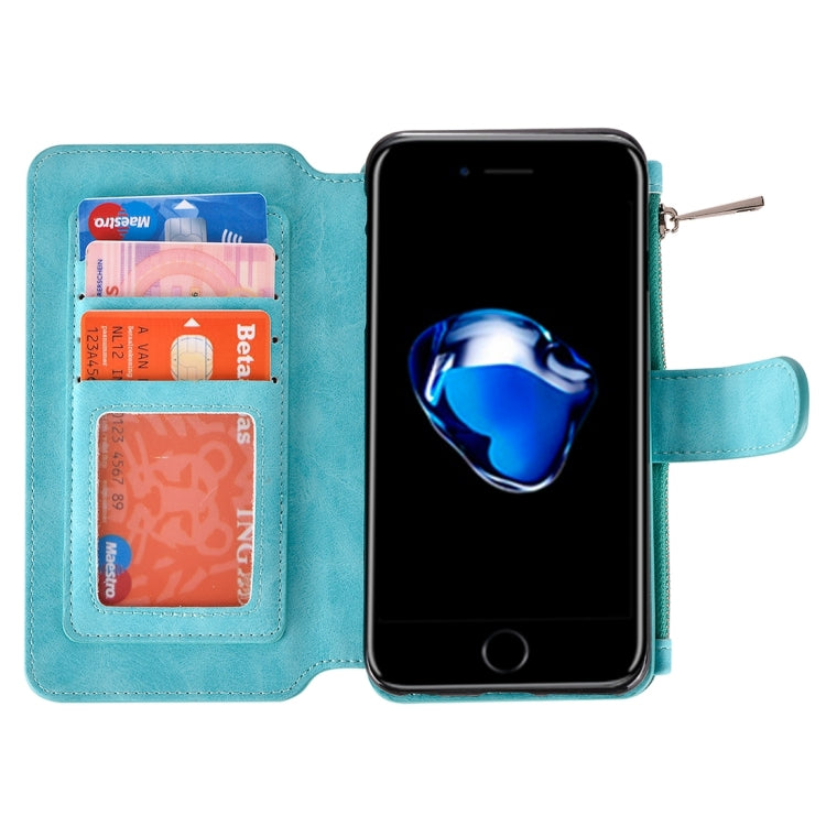 For  iPhone 8 & 7  Wallet Style Horizontal Flip Leather Case with Crad Slots & Wallet & Photo Frame