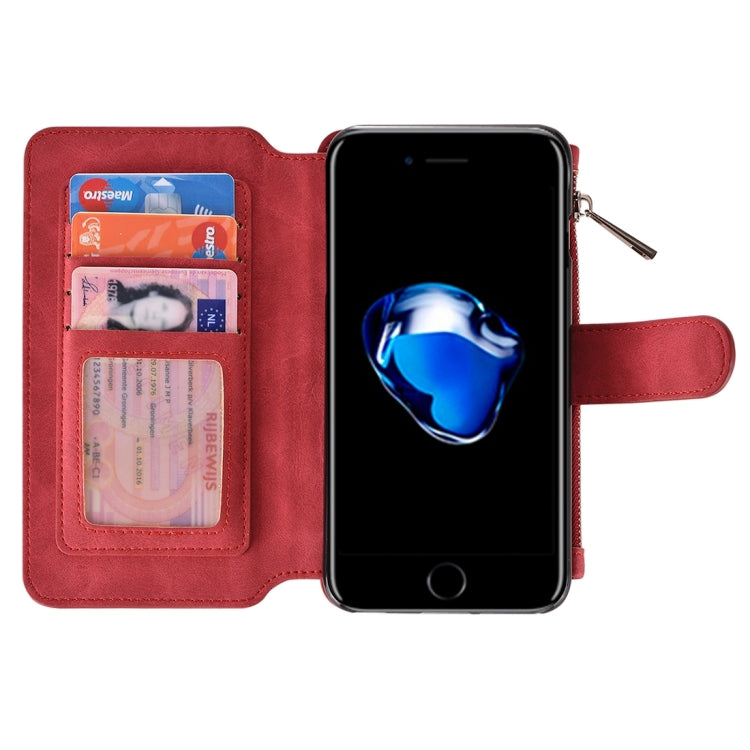 For  iPhone 8 & 7  Wallet Style Horizontal Flip Leather Case with Crad Slots & Wallet & Photo Frame
