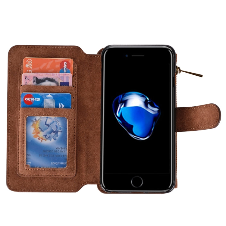 For  iPhone 8 & 7  Wallet Style Horizontal Flip Leather Case with Crad Slots & Wallet & Photo Frame