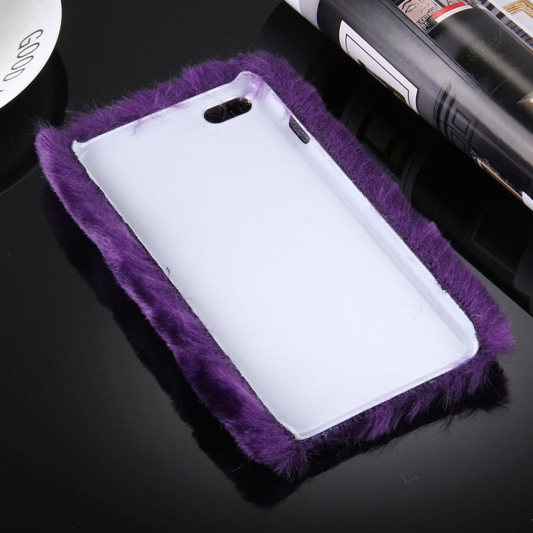 For  iPhone 8 & 7  Genuine Rabbit Hair Diamond Encrusted PC Protective Case