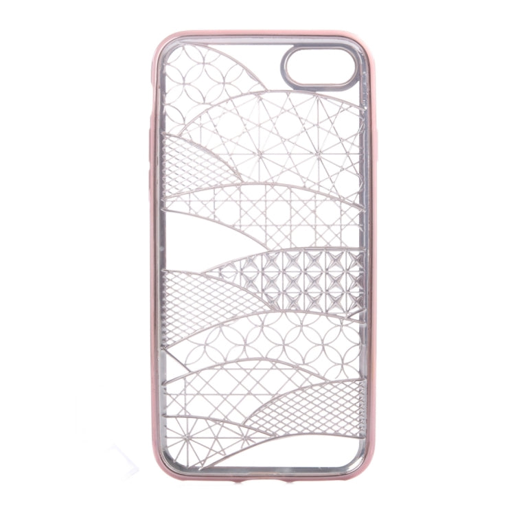 For  iPhone 8 & 7  Architectural Pattern Electroplating TPU Protective Case