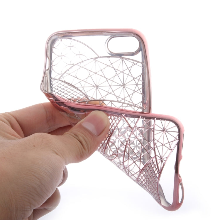For  iPhone 8 & 7  Architectural Pattern Electroplating TPU Protective Case