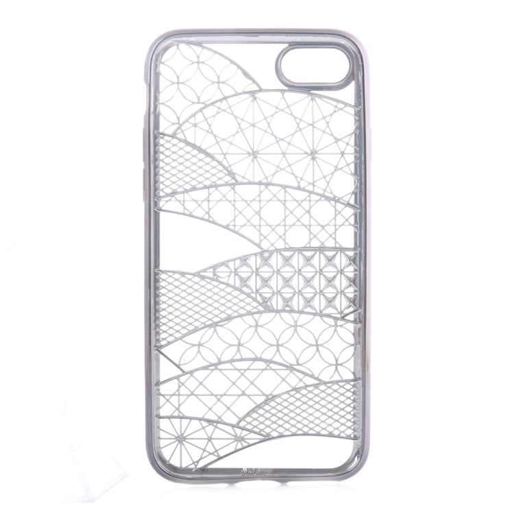For  iPhone 8 & 7  Architectural Pattern Electroplating TPU Protective Case