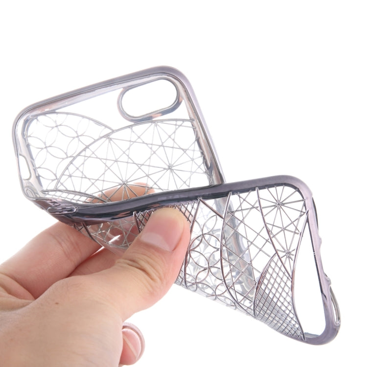 For  iPhone 8 & 7  Architectural Pattern Electroplating TPU Protective Case