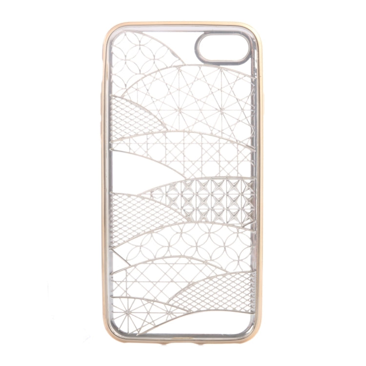 For  iPhone 8 & 7  Architectural Pattern Electroplating TPU Protective Case