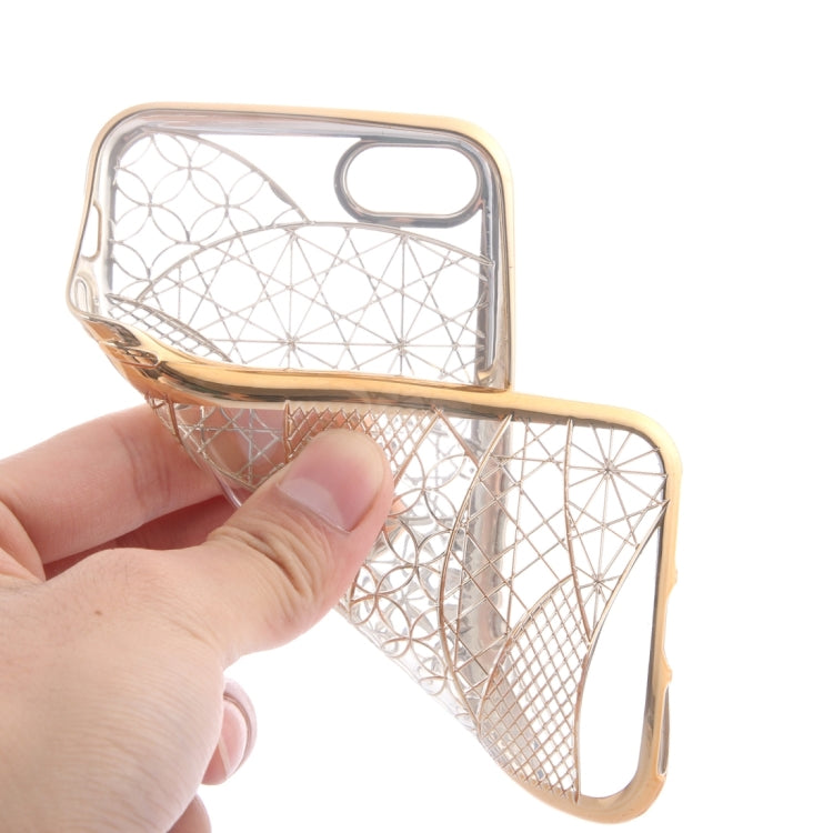 For  iPhone 8 & 7  Architectural Pattern Electroplating TPU Protective Case