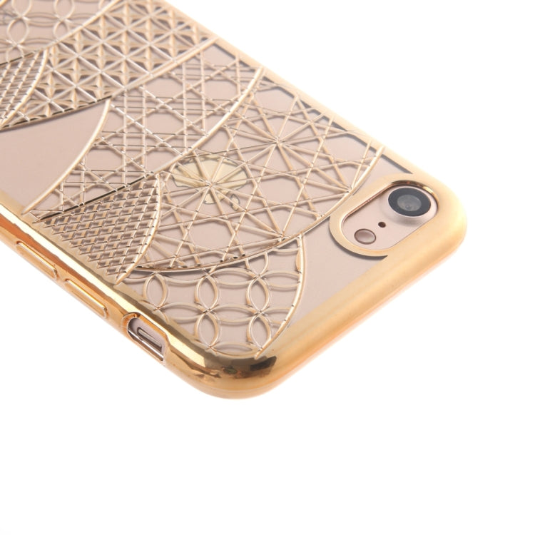 For  iPhone 8 & 7  Architectural Pattern Electroplating TPU Protective Case