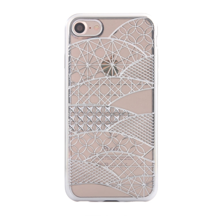 For  iPhone 8 & 7  Architectural Pattern Electroplating TPU Protective Case