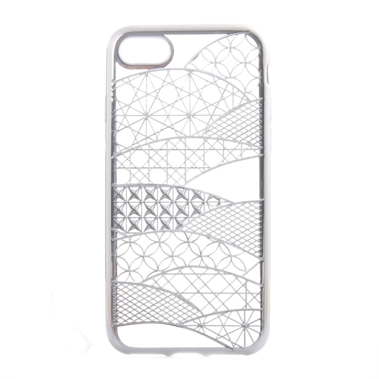 For  iPhone 8 & 7  Architectural Pattern Electroplating TPU Protective Case