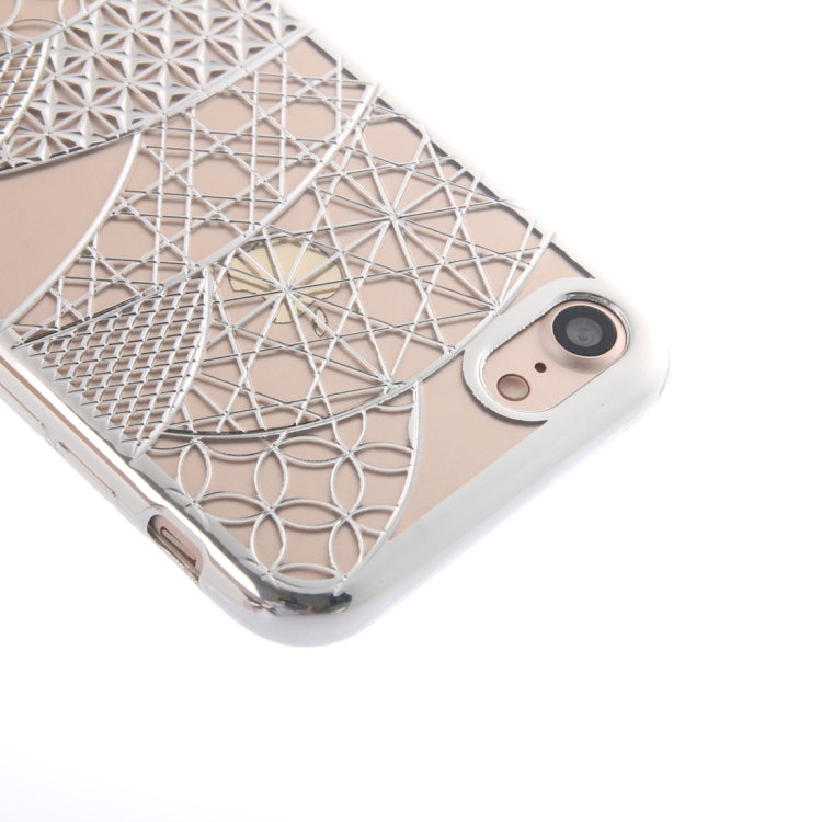 For  iPhone 8 & 7  Architectural Pattern Electroplating TPU Protective Case