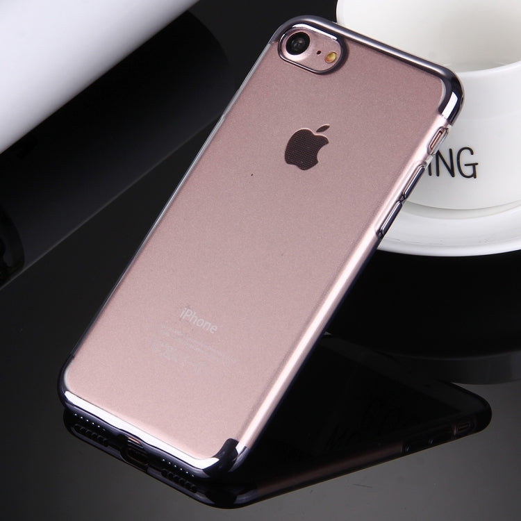For  iPhone 8 & 7  Electroplating Soft TPU Protective Cover Case