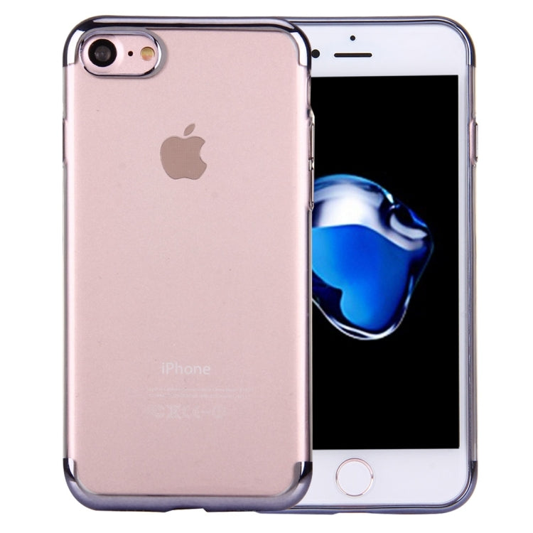 For  iPhone 8 & 7  Electroplating Soft TPU Protective Cover Case