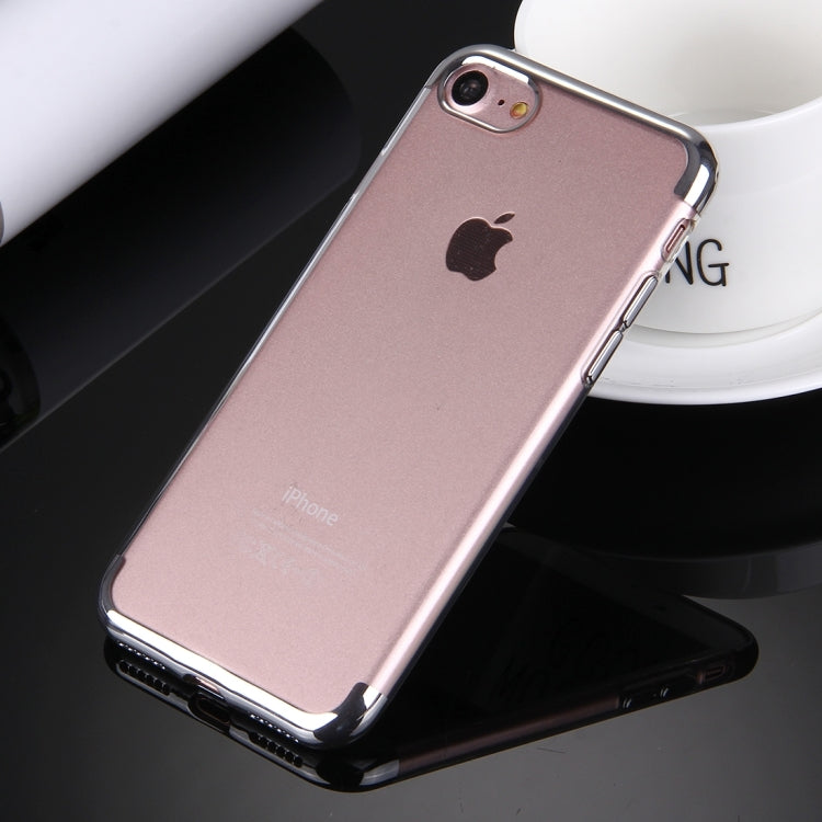 For  iPhone 8 & 7  Electroplating Soft TPU Protective Cover Case
