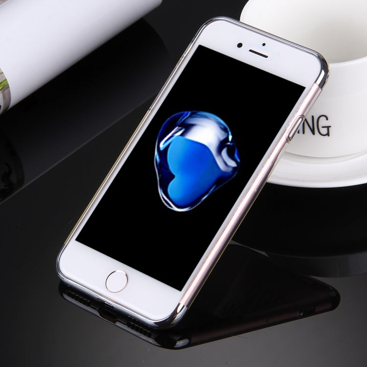 For  iPhone 8 & 7  Electroplating Soft TPU Protective Cover Case