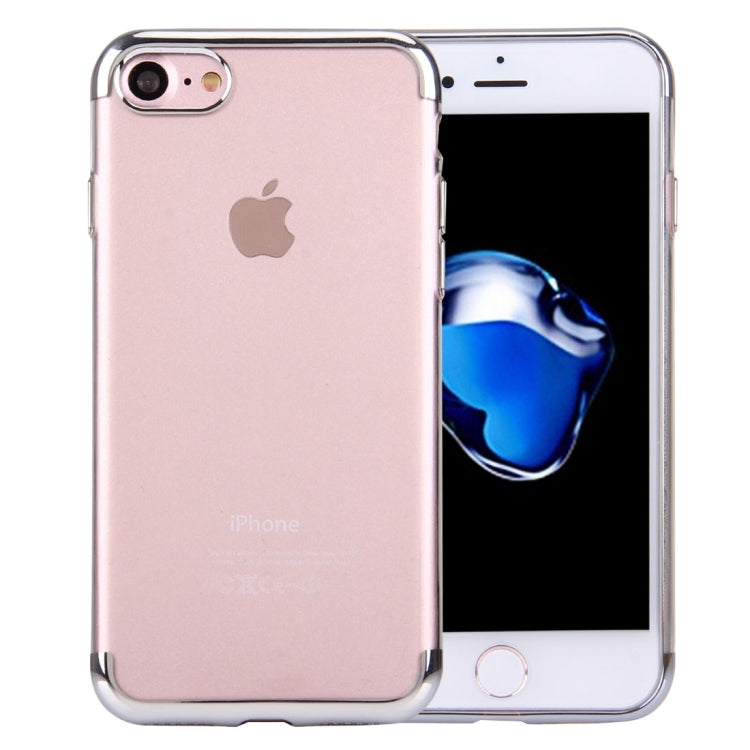 For  iPhone 8 & 7  Electroplating Soft TPU Protective Cover Case