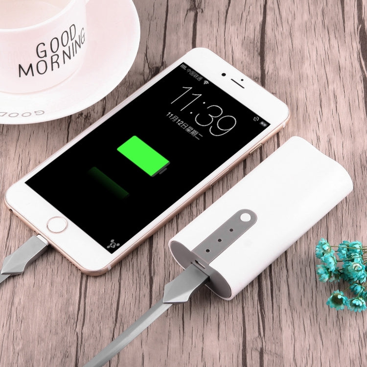 DIY 2x 18650 Batteries (Not Included) Portable Power Bank Shell Box Charger(White)