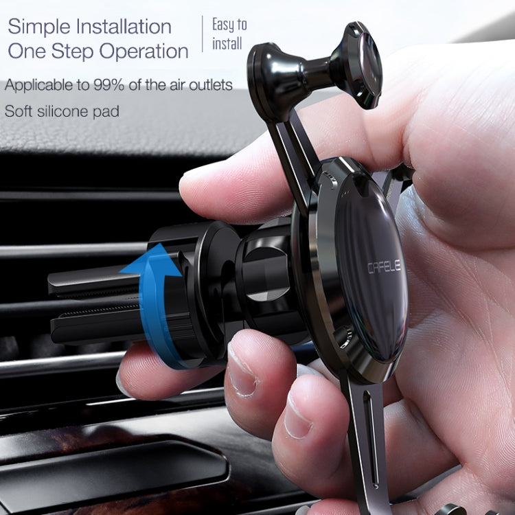 CAFELE Joint Series Universal Aluminum Alloy Rotatable Air Outlet Car Gravity Bracket Mobile Phone Holder Suitable for 4-7 inch Mobile Phone