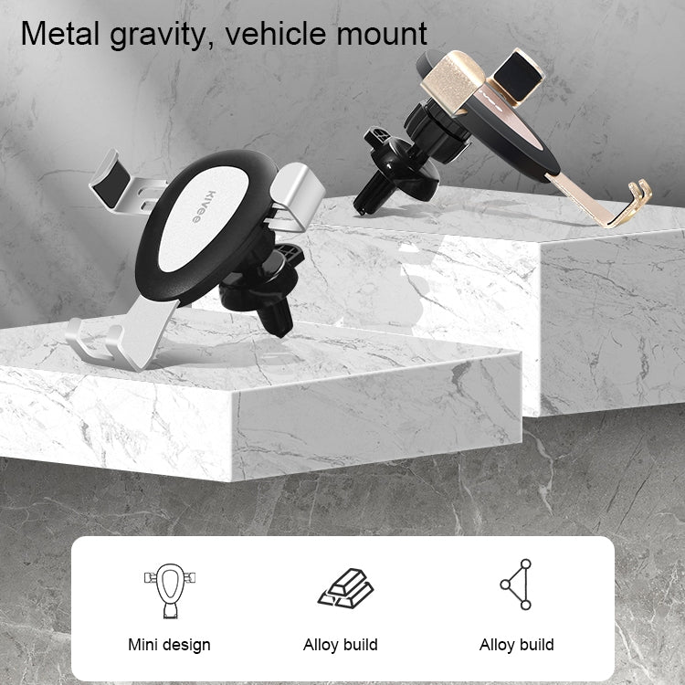 KIVEE KV-UC09 Universal Car Metal Gravity Mobile Phone Holder Bracket