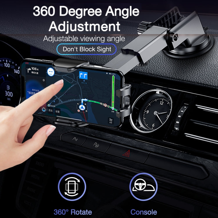 CAFELE Otto Series Car Water Cup (Fort)  Holderï¼ŒSuction Cup Telescopic Section + Cup Mouth Section(Black)