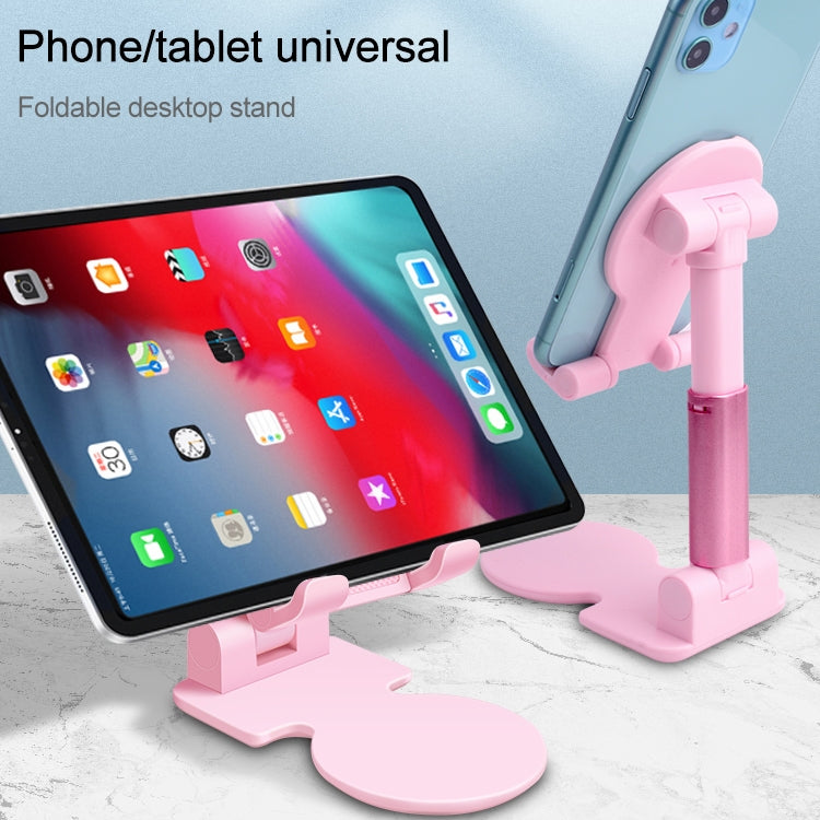 Universal Portable Folding Desktop Holder Bracket for Mobile Phone Tablet(White)
