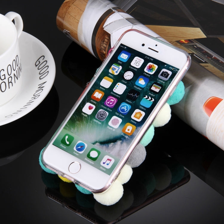 For  iPhone 8 & 7  3D Furry Balls Pattern TPU Protective Case