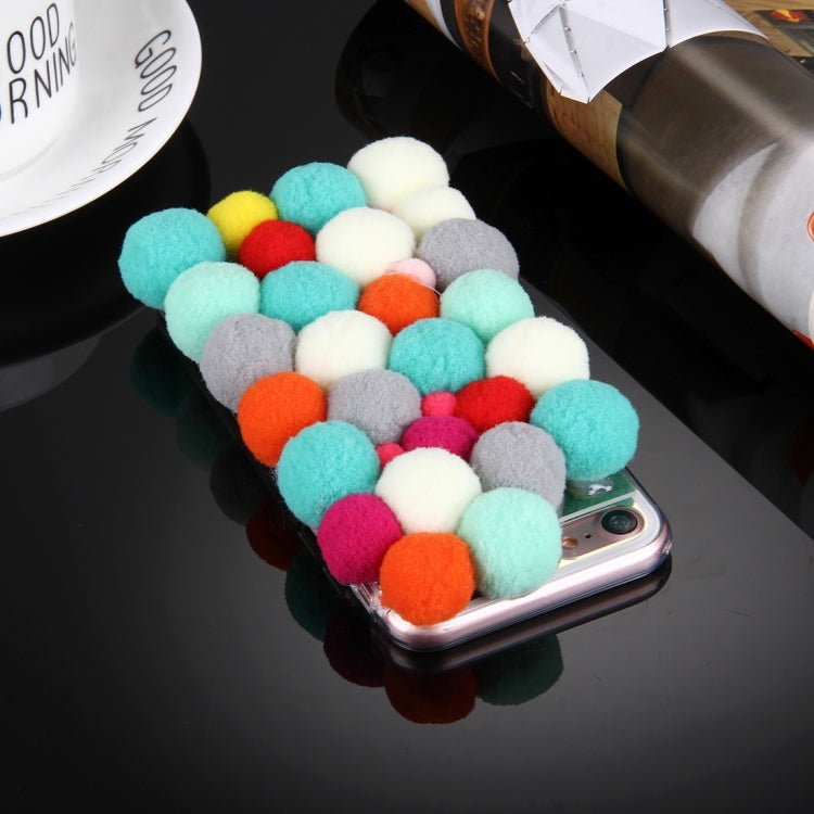 For  iPhone 8 & 7  3D Furry Balls Pattern TPU Protective Case