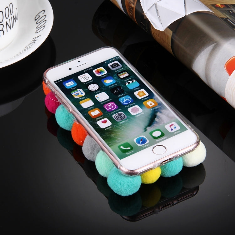 For  iPhone 8 & 7  3D Furry Balls Pattern TPU Protective Case