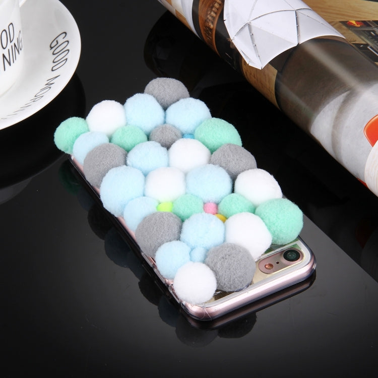 For  iPhone 8 & 7  3D Furry Balls Pattern TPU Protective Case