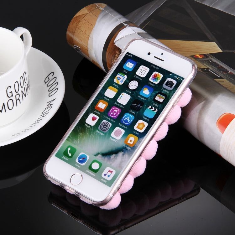 For  iPhone 8 & 7  3D Furry Balls Pattern TPU Protective Case
