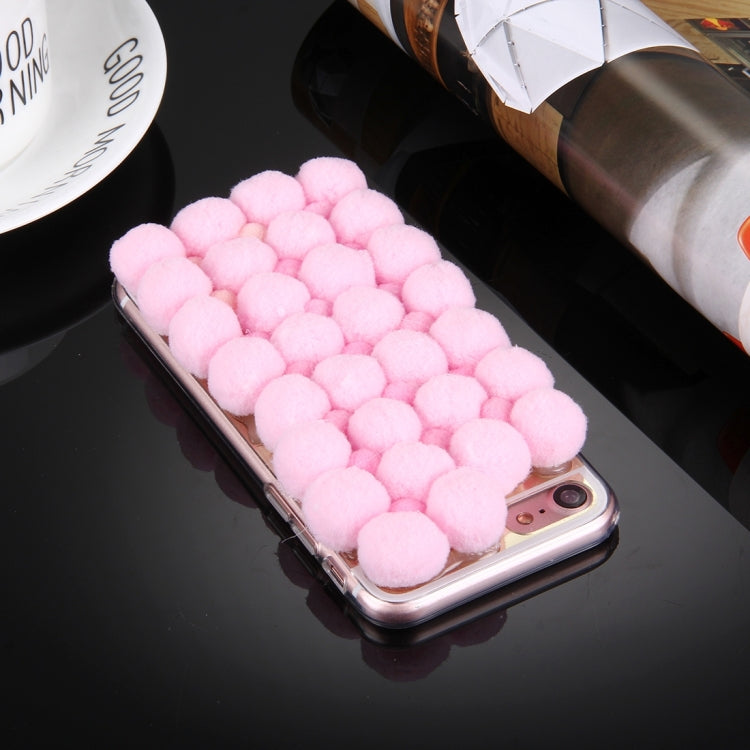 For  iPhone 8 & 7  3D Furry Balls Pattern TPU Protective Case