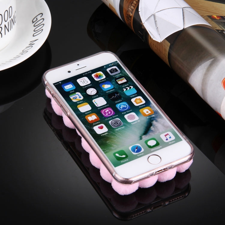 For  iPhone 8 & 7  3D Furry Balls Pattern TPU Protective Case