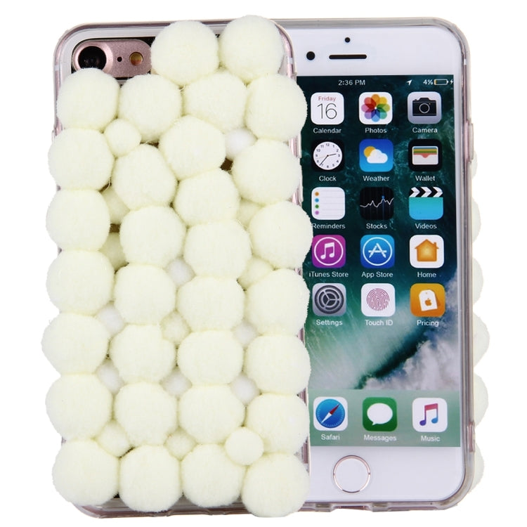 For  iPhone 8 & 7  3D Furry Balls Pattern TPU Protective Case