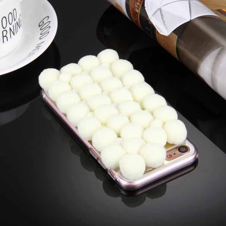 For  iPhone 8 & 7  3D Furry Balls Pattern TPU Protective Case
