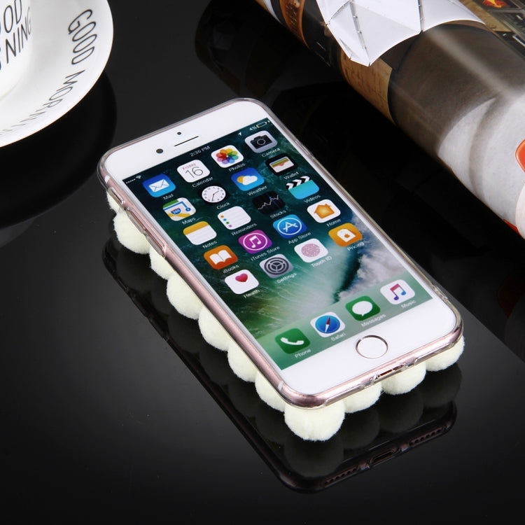 For  iPhone 8 & 7  3D Furry Balls Pattern TPU Protective Case