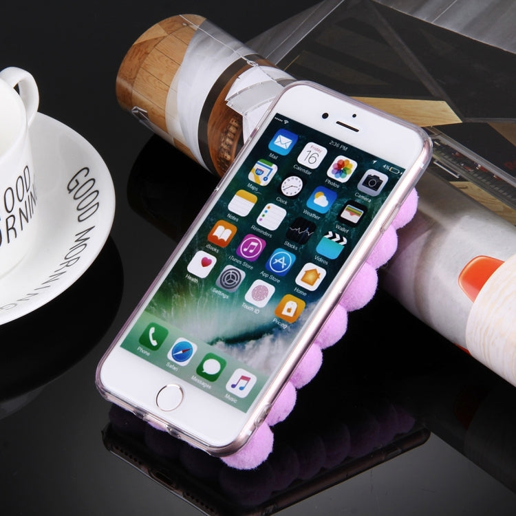 For  iPhone 8 & 7  3D Furry Balls Pattern TPU Protective Case