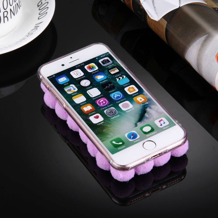 For  iPhone 8 & 7  3D Furry Balls Pattern TPU Protective Case