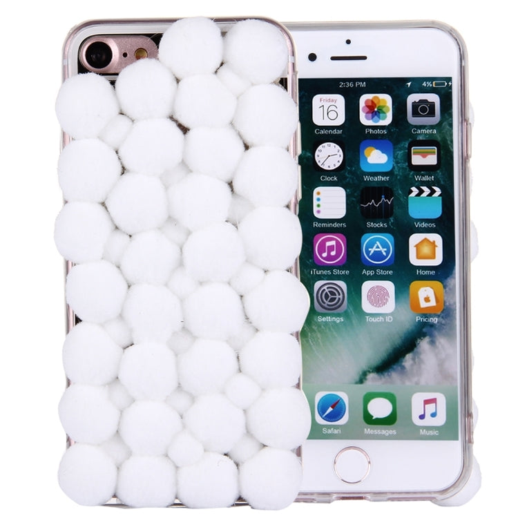 For  iPhone 8 & 7  3D Furry Balls Pattern TPU Protective Case