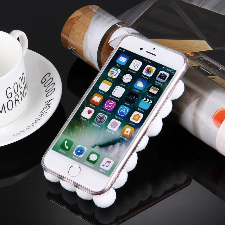 For  iPhone 8 & 7  3D Furry Balls Pattern TPU Protective Case