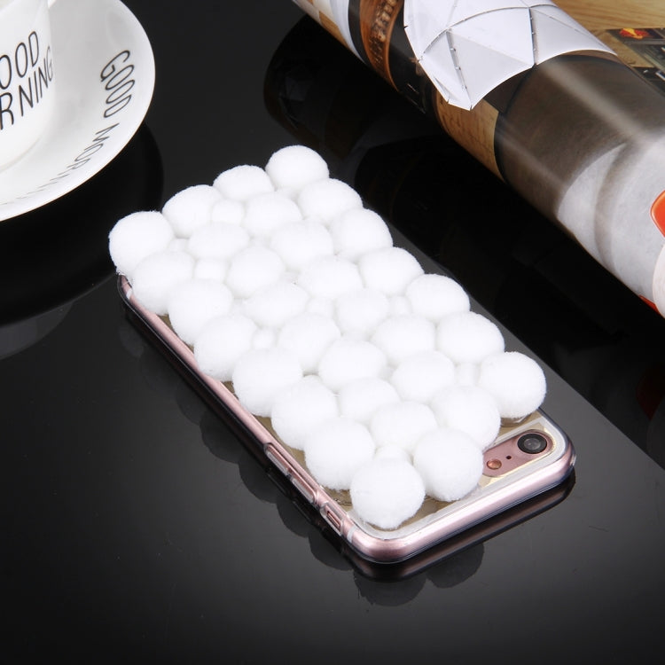 For  iPhone 8 & 7  3D Furry Balls Pattern TPU Protective Case