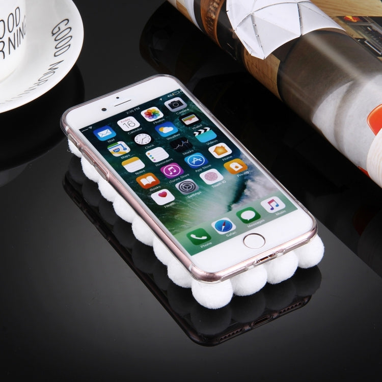 For  iPhone 8 & 7  3D Furry Balls Pattern TPU Protective Case