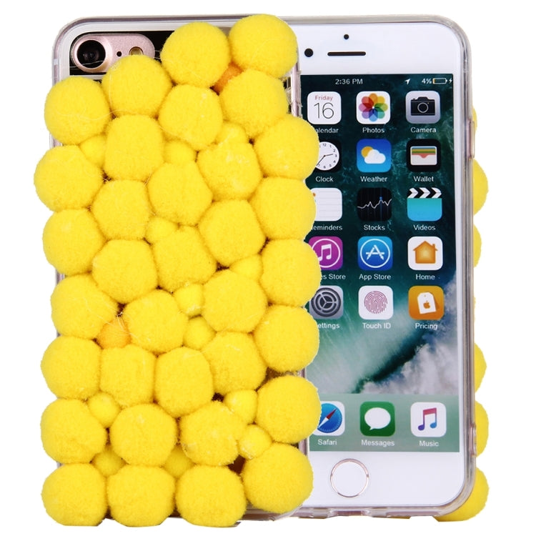 For  iPhone 8 & 7  3D Furry Balls Pattern TPU Protective Case