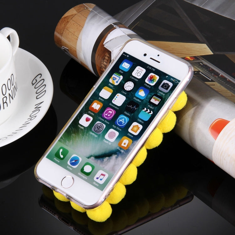 For  iPhone 8 & 7  3D Furry Balls Pattern TPU Protective Case
