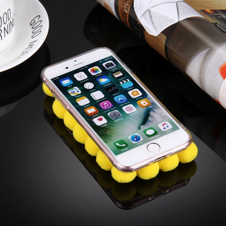 For  iPhone 8 & 7  3D Furry Balls Pattern TPU Protective Case
