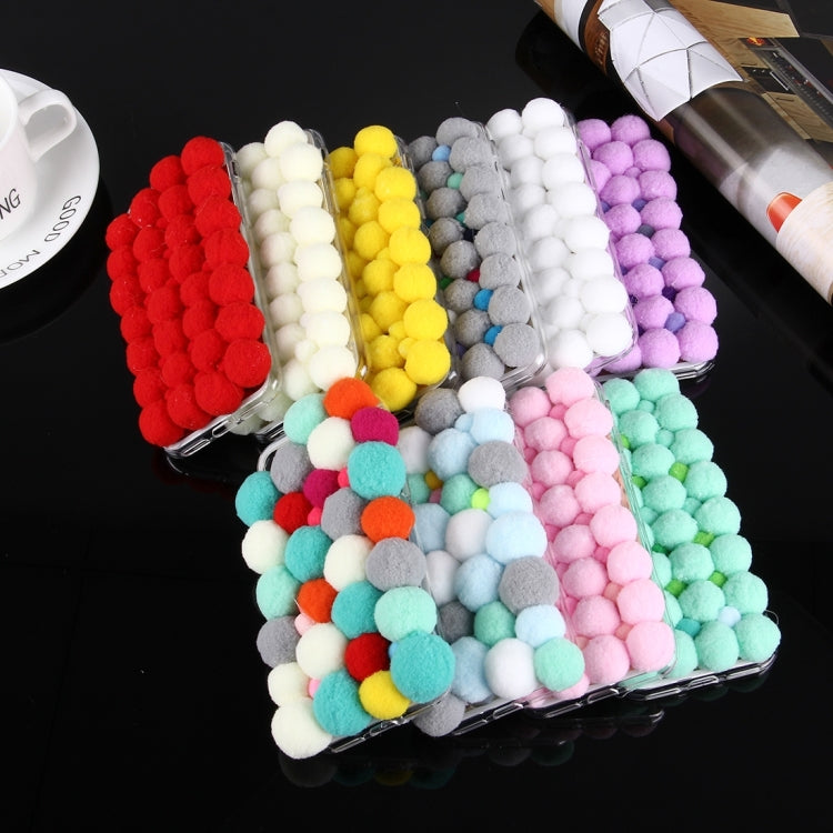 For  iPhone 8 & 7  3D Furry Balls Pattern TPU Protective Case